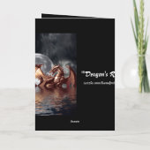 ドラゴン&ムーングリーティングカード カード (裏面)