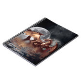 ドラゴン&ムーンファンタジーアートノート ノートブック (左側)