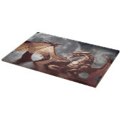 ドラゴン&ムーンファンタジーデザイン カッティングボード (角)