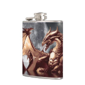 ドラゴン&ムーンファンタジーデザイン フラスク (左)