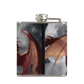 ドラゴン&ムーンファンタジーデザイン フラスク (裏面)