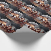 ドラゴン&ムーンファンタジーデザイン ラッピングペーパー (角)