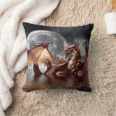 ドラゴン&ムーンファンタジー神話装飾用クッション クッション (ブランケット)