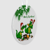 ドラゴン – メリークリスマス！ – 今日は調理師 オーナメント (正面)