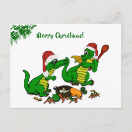 ドラゴン – メリークリスマス! – 今日は調理師 シーズンポストカード