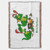 ドラゴン – メリークリスマス! – 今日は調理師 スローブランケット (正面縦)