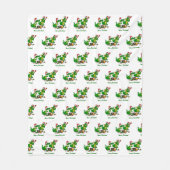 ドラゴン – メリークリスマス！ – 今日は調理師 フリースブランケット (正面)