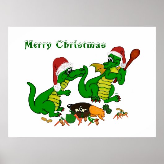 ドラゴン – メリークリスマス！ – 今日は調理師 ポスター (正面)
