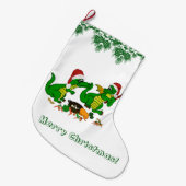 ドラゴン – メリークリスマス！ – 今日は調理師 ラージクリスマスストッキング (正面 (吊り時))