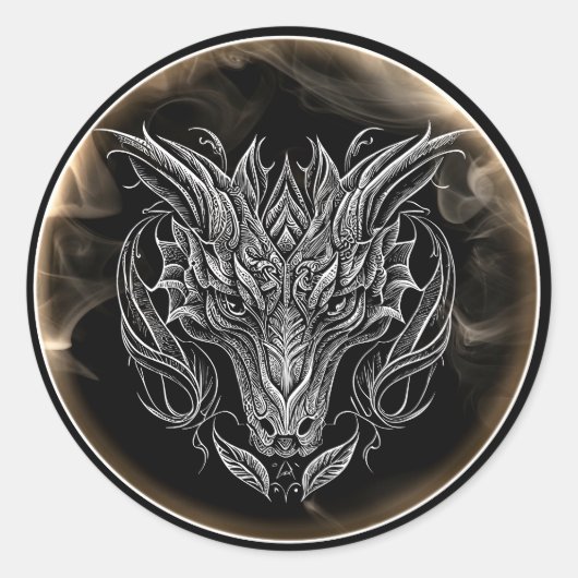 ドラゴン ラウンドシール (正面)