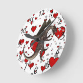 ドラゴン ラウンド壁時計 (傾斜)