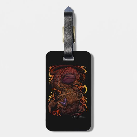 ドラゴン ラゲッジタグ (裏面縦)