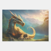 ドラゴン ラッピングペーパーシート (正面3)