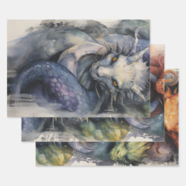 ドラゴン ラッピングペーパーシート