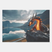 ドラゴン ラッピングペーパーシート (正面3)