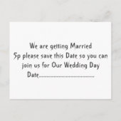 ドラゴン·ラブ·セーブ·ザ·デート 案内ポストカード (裏面)