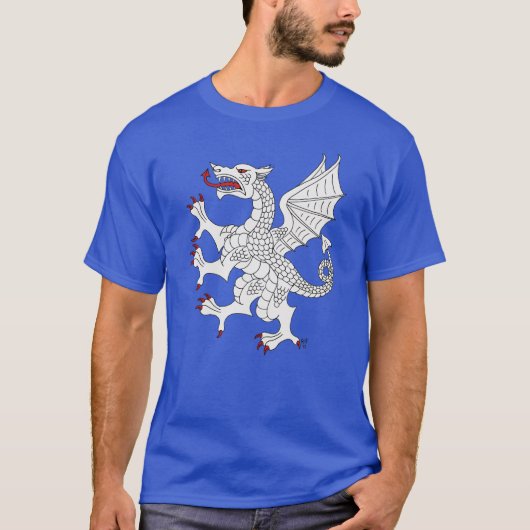 ドラゴン・ランパント(白)Tシャツ Tシャツ (正面)