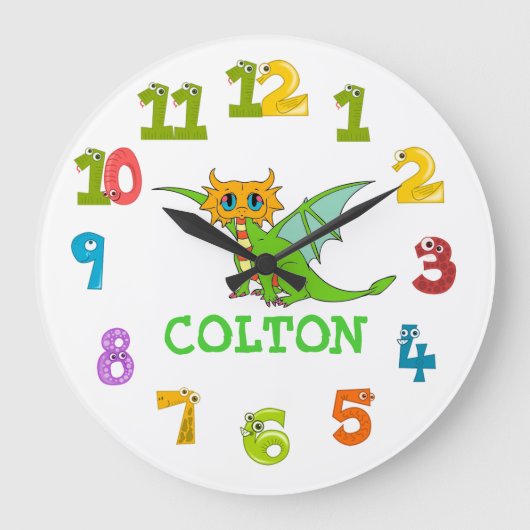 ドラゴン ラージ壁時計 (正面)