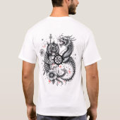 ドラゴン&レオパードインタトゥー Tシャツ (裏面)