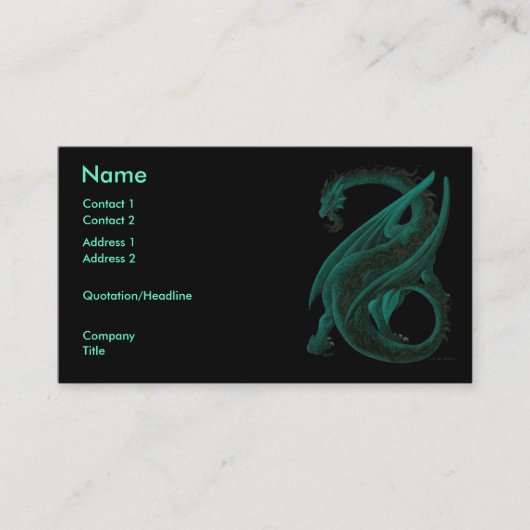 ドラゴン 名刺 (正面)