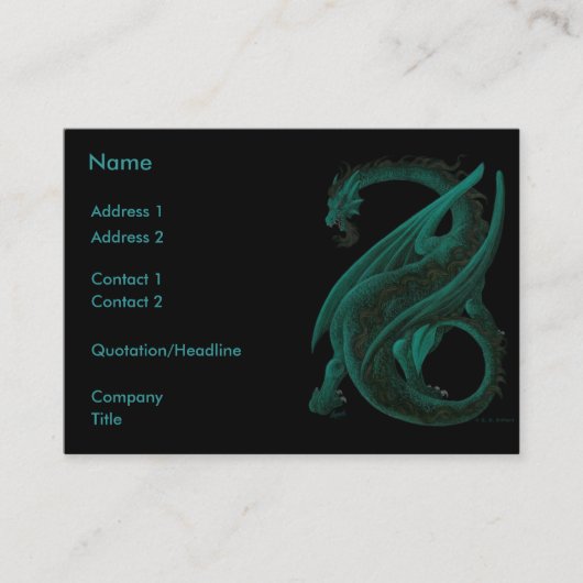 ドラゴン 名刺 (正面)