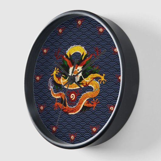 ドラゴン 壁時計 (傾斜)