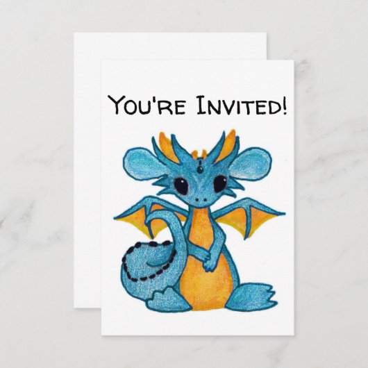 ドラゴン 招待状 (正面/裏面)