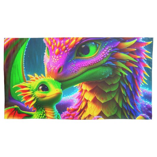 ドラゴン 枕カバー (正面)