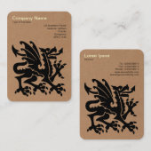 ドラゴン – 段ボール 名刺 (正面/裏面)