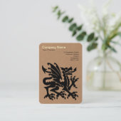 ドラゴン – 段ボール 名刺 (スタンド正面)