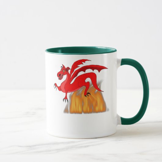 ドラゴン & 炎 マグカップ (右)