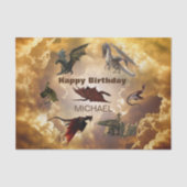 ドラゴン 種類 ファン ファンタジー オーダーメイド 誕生日 薄葉紙 (正面)