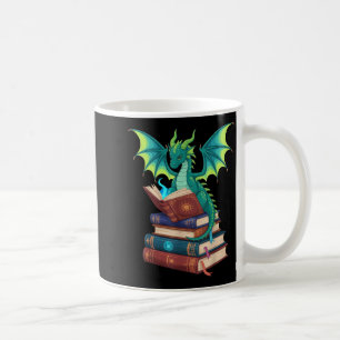 ドラゴン 読書 本 ファンタジー 愛好家 神話の創造物 コーヒーマグカップ