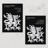 ドラゴン – (金ゴールド)オンブラック 名刺 (正面/裏面)