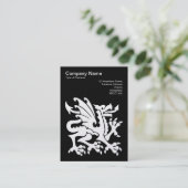 ドラゴン – (金ゴールド)オンブラック 名刺 (スタンド正面)