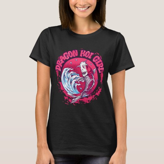 ドラゴン+鯉+ガール Tシャツ (正面)