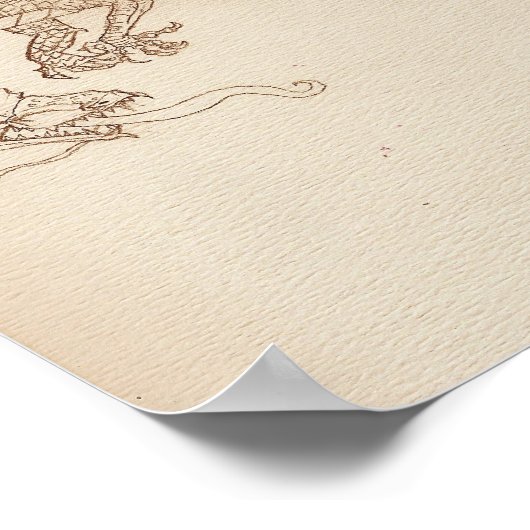 ドラゴン#1 ポスター (角)