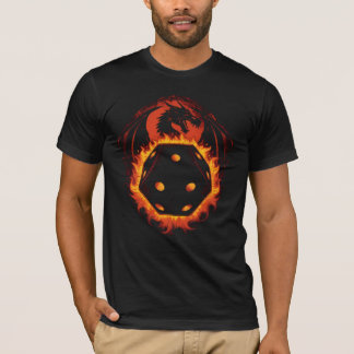 ドラゴン D20 ダイス ファンタジー テーブルトップ ゲーム Tシャツ