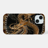 ドラゴン iPhone 15ケース (裏面横)