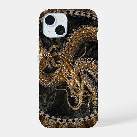 ドラゴン iPhone 15ケース (裏面)