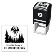 ドラゴンAbove Fir Trees図書名 セルフインキングスタンプ (インサイチュ)