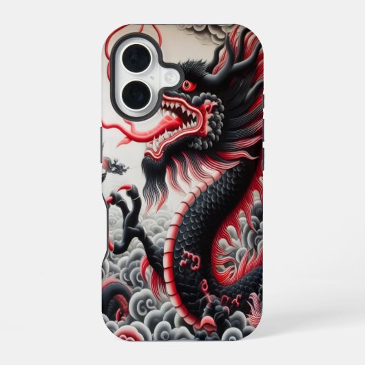 ドラゴンiPhoneケース iPhone 16ケース (裏面)