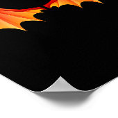 ドラゴンTウィングスハロウィーンの衣装オレンジのCk ポスター (角)