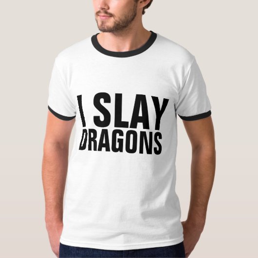 ドラゴンTシャツをスレイ Tシャツ (正面)