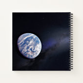 ドラゴンXl宇宙船と惑星の地球の距離 ノートブック (裏面)