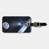 ドラゴンXl宇宙船と惑星の地球の距離 ラゲッジタグ (正面横)