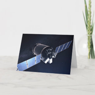 ドラゴンXl宇宙船のイラストレーション。 カード