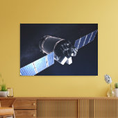 ドラゴンXl宇宙船のイラストレーション。 キャンバスプリント (インサイチュ (リビング))