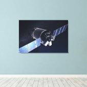 ドラゴンXl宇宙船のイラストレーション。 キャンバスプリント (インサイチュ (ウッドフロア))