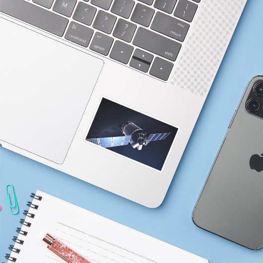 ドラゴンXl宇宙船のイラストレーション。 シール (ノートパソコンとiPhone)